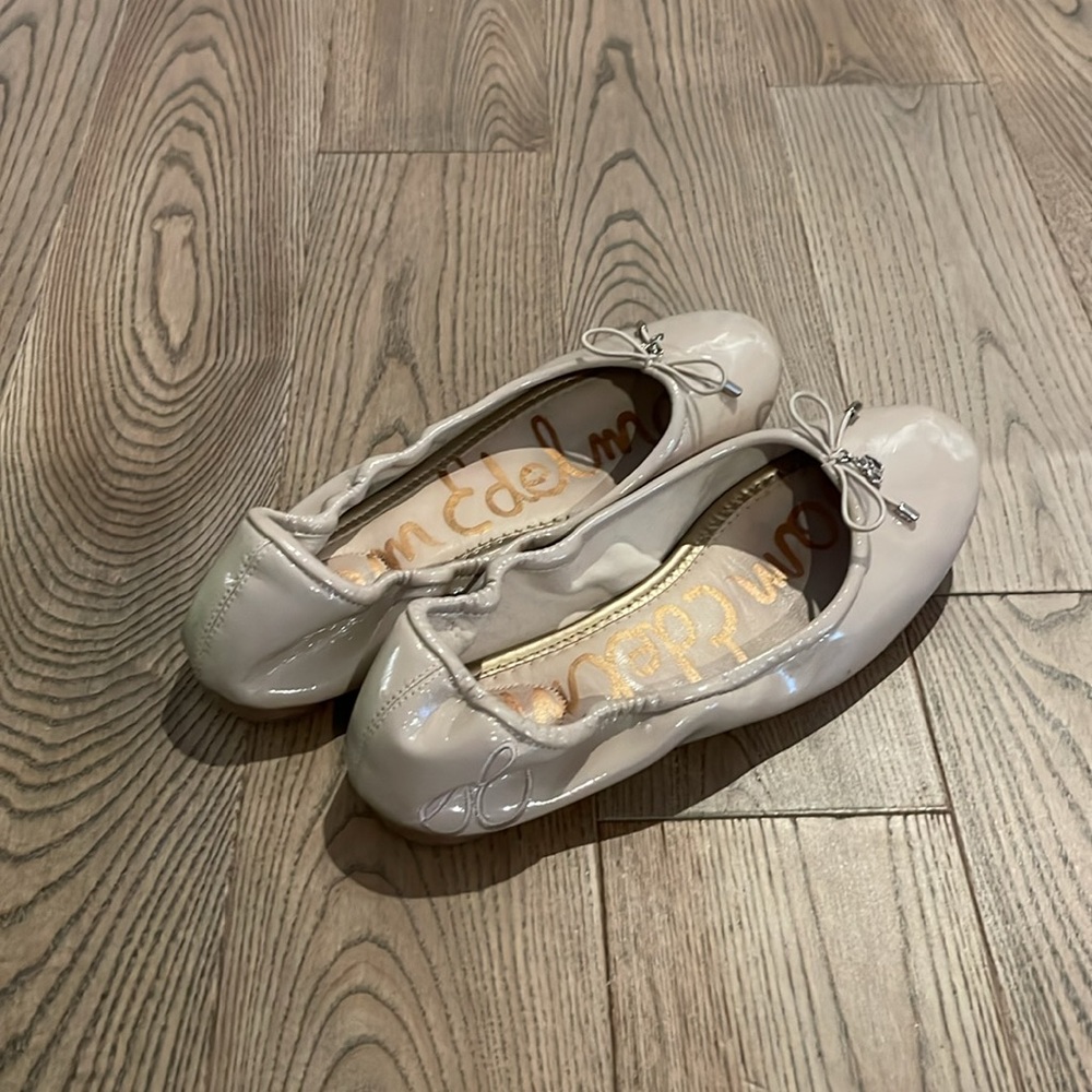 SAM EDELMAN Felicia chai latte patent luxe ballet shoes - Picture 4 of 5